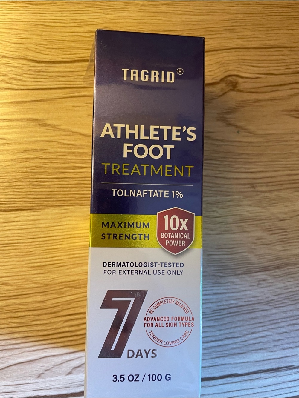 Athlete's Foot Treatment Cream - Tolnaftate 1% - Maximum Strength (White/Navy)